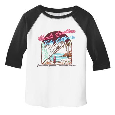 Heads Carolina Tails California Country Cowgirl Cowboy Toddler Fine Jersey T-Shirt
