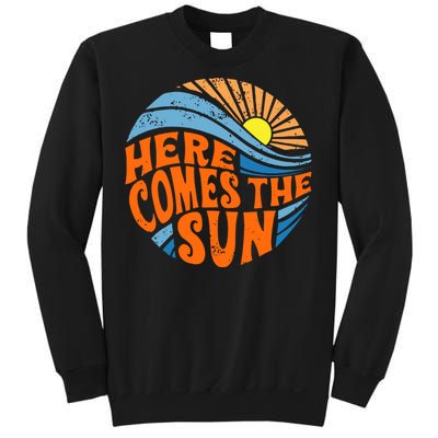 Here Comes The Sun  Beach  Summer Vacation Sweatshirt