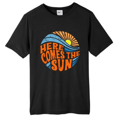 Here Comes The Sun  Beach  Summer Vacation Tall Fusion ChromaSoft Performance T-Shirt