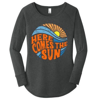 Here Comes The Sun  Beach  Summer Vacation Women's Perfect Tri Tunic Long Sleeve Shirt