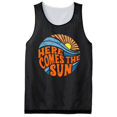 Here Comes The Sun  Beach  Summer Vacation Mesh Reversible Basketball Jersey Tank