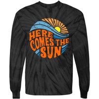 Here Comes The Sun  Beach  Summer Vacation Tie-Dye Long Sleeve Shirt