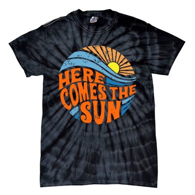 Here Comes The Sun  Beach  Summer Vacation Tie-Dye T-Shirt