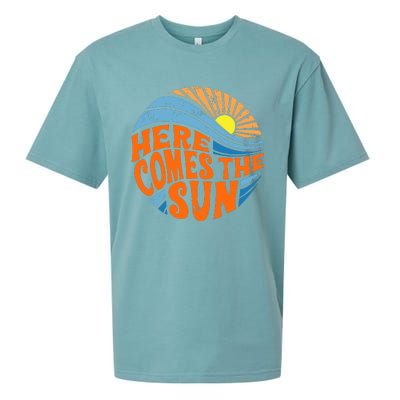 Here Comes The Sun  Beach  Summer Vacation Sueded Cloud Jersey T-Shirt