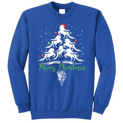 Horse Christmas Tree For Horse Lovers Xmas Gift Sweatshirt