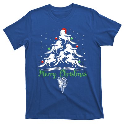 Horse Christmas Tree For Horse Lovers Xmas Gift T-Shirt