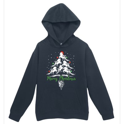 Horse Christmas Tree For Horse Lovers Xmas Gift Urban Pullover Hoodie