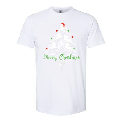 Horse Christmas Tree For Horse Lovers Xmas Gift Softstyle CVC T-Shirt