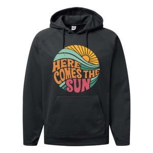 Here Comes The Sun Summer Vacation Performance Fleece Hoodie