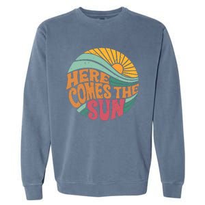 Here Comes The Sun Summer Vacation Garment-Dyed Sweatshirt