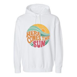 Here Comes The Sun Summer Vacation Garment-Dyed Fleece Hoodie