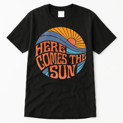 Here Comes the Sun Vintage Retro Sixties Surf Summer Beach Tall T-Shirt