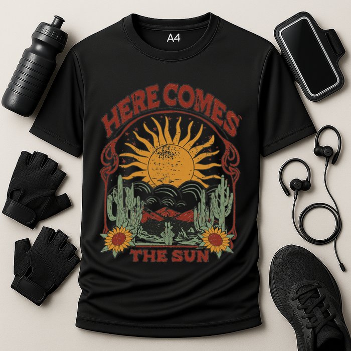 Here Comes The Sun Cooling Performance Crew T-Shirt