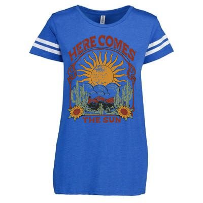 Here Comes The Sun Enza Ladies Jersey Football T-Shirt