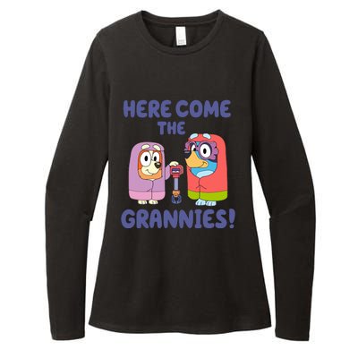 Here Come The Grannies Bluyye Grannies Womens CVC Long Sleeve Shirt