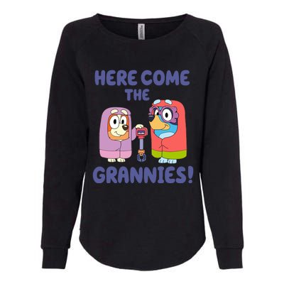 Here Come The Grannies Bluyye Grannies Womens California Wash Sweatshirt