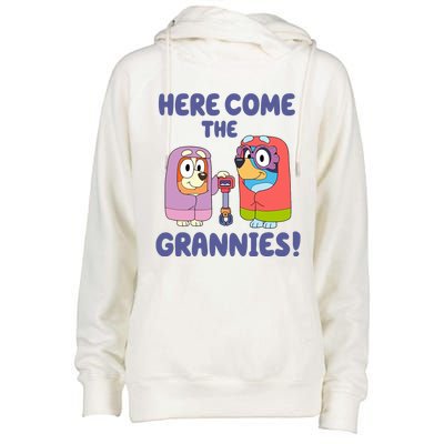 Here Come The Grannies Bluyye Grannies Womens Funnel Neck Pullover Hood