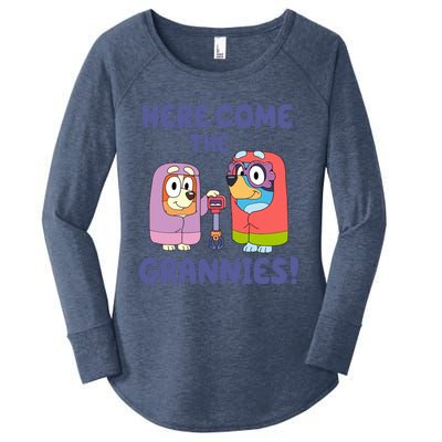 Here Come The Grannies Bluyye Grannies Women's Perfect Tri Tunic Long Sleeve Shirt