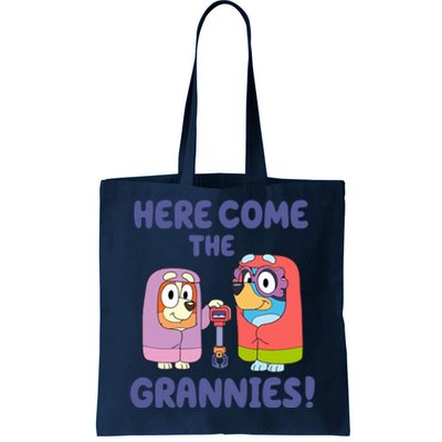 Here Come The Grannies Bluyye Grannies Tote Bag