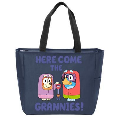 Here Come The Grannies Bluyye Grannies Zip Tote Bag