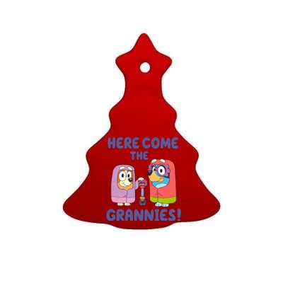 Here Come The Grannies Bluyye Grannies Ceramic Tree Ornament