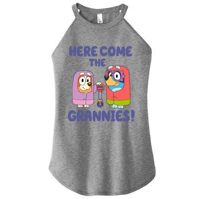 Here Come The Grannies Bluyye Grannies Women's Perfect Tri Rocker Tank