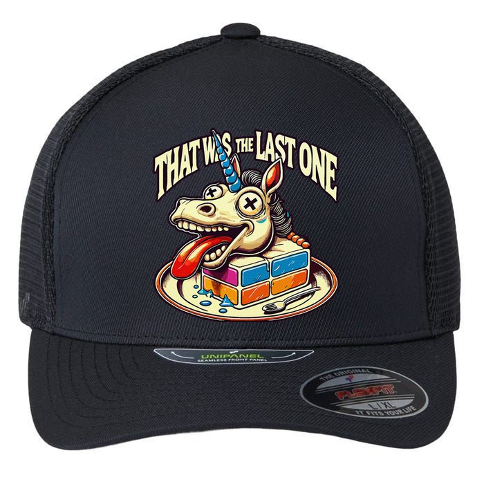 Halloween Costume The Last Prepared Unicorn Flexfit Unipanel Trucker Cap