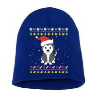 Husky Christmas Ugly Christmas Meaningful Gift Short Acrylic Beanie