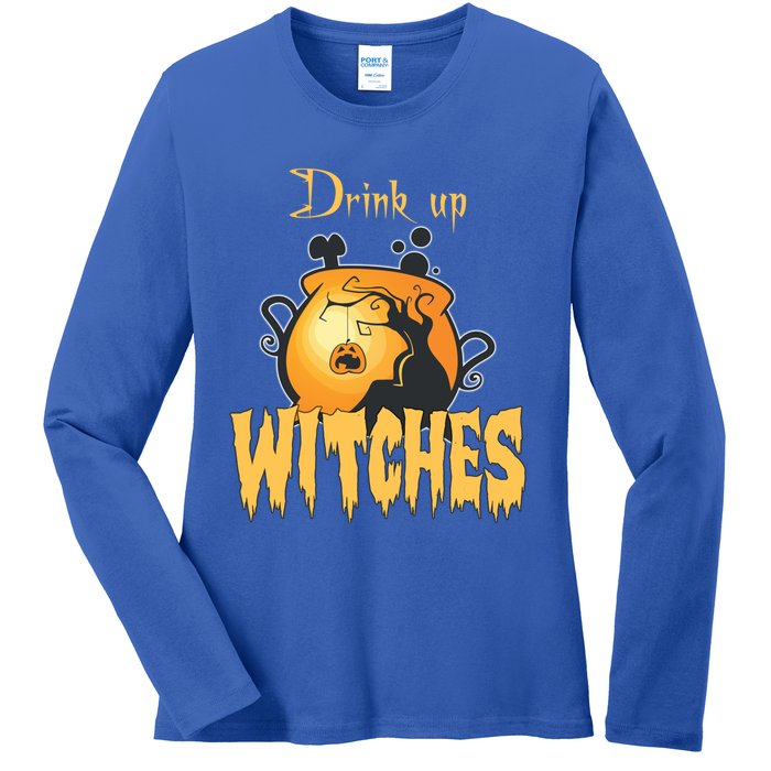 Halloween Costume Up Witches Great Gift Ladies Long Sleeve Shirt