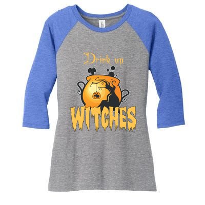 Halloween Costume Up Witches Great Gift Women's Tri-Blend 3/4-Sleeve Raglan Shirt