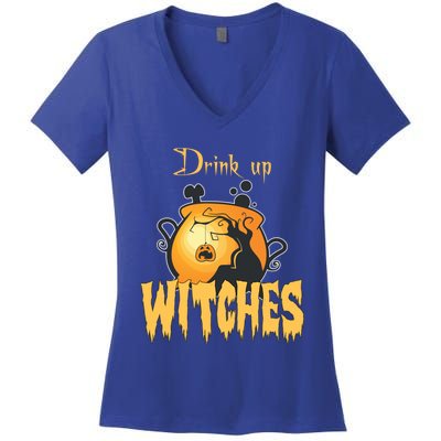 Halloween Costume Up Witches Great Gift Women's V-Neck T-Shirt