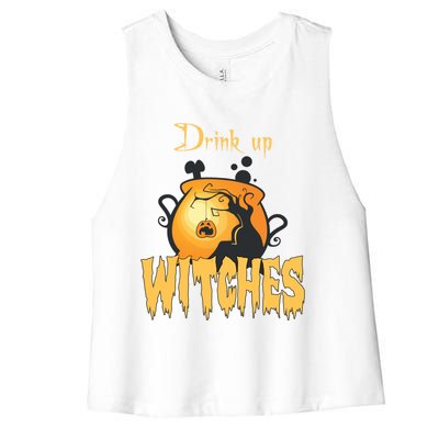 Halloween Costume Up Witches Great Gift Women's Racerback Cropped Tank