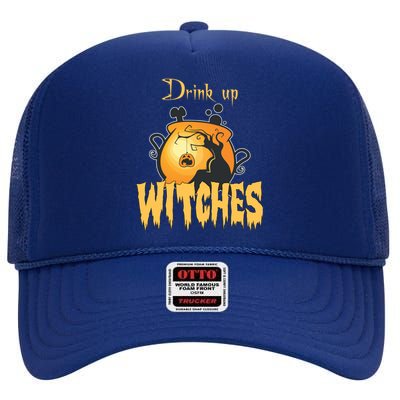 Halloween Costume Up Witches Gift High Crown Mesh Back Trucker Hat