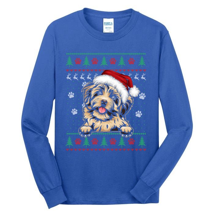 Havanese Christmas Ugly Sweater Funny Dog Lover Xmas Great Gift Tall Long Sleeve T-Shirt