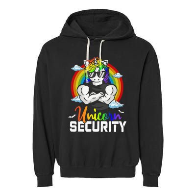 Halloween Costume Unicorn Security Matching Family Garment-Dyed Fleece Hoodie