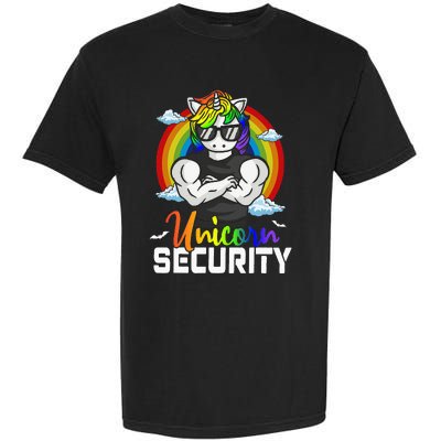 Halloween Costume Unicorn Security Matching Family Garment-Dyed Heavyweight T-Shirt