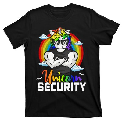 Halloween Costume Unicorn Security Matching Family T-Shirt