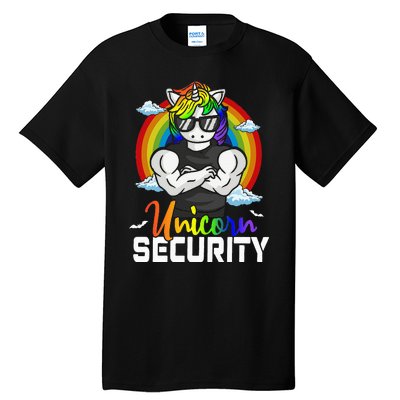 Halloween Costume Unicorn Security Matching Family Tall T-Shirt