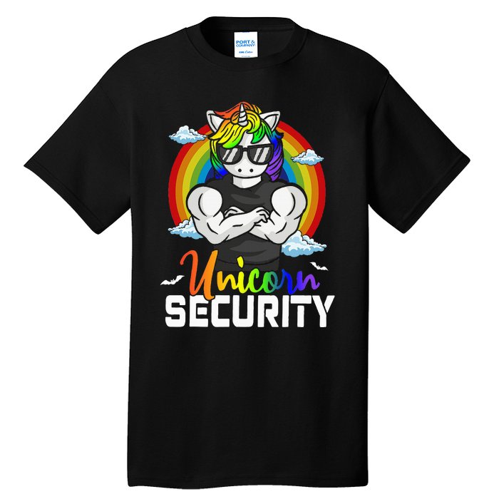 Halloween Costume Unicorn Security Matching Family Tall T-Shirt