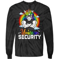 Halloween Costume Unicorn Security Matching Family Tie-Dye Long Sleeve Shirt