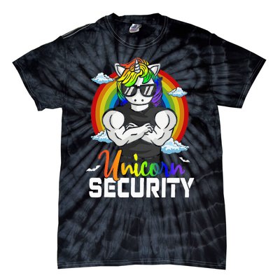 Halloween Costume Unicorn Security Matching Family Tie-Dye T-Shirt