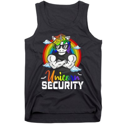 Halloween Costume Unicorn Security Matching Family Tank Top