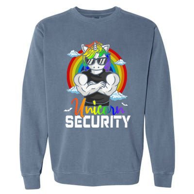 Halloween Costume Unicorn Security Matching Family Garment-Dyed Sweatshirt