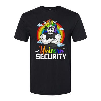 Halloween Costume Unicorn Security Matching Family Softstyle CVC T-Shirt