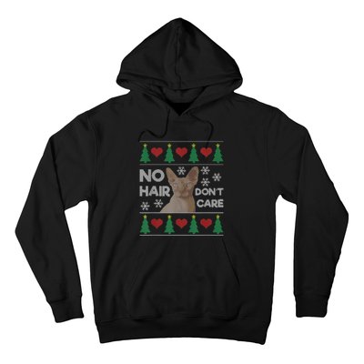 Hairless Cat Ugly Christmas Sweater Sphynx Cat Hoodie