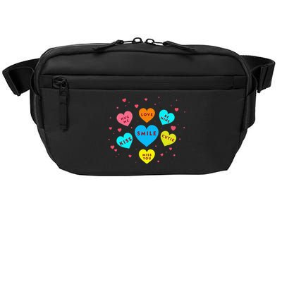 Heart Candy Valentine Candy Hearts Valentine Crossbody Pack