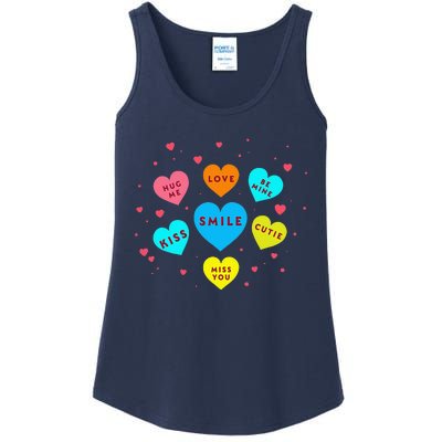 Heart Candy Valentine Candy Hearts Valentine Ladies Essential Tank