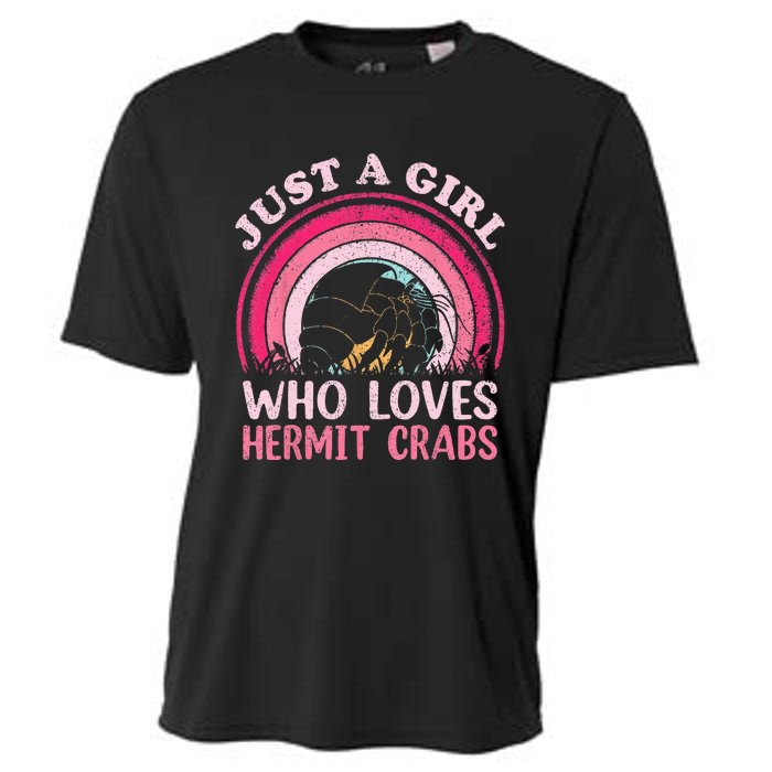 Hermit Crab Vintage Retro Just A Girl Who Loves Hermit Crabs Cooling Performance Crew T-Shirt