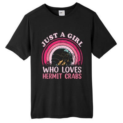 Hermit Crab Vintage Retro Just A Girl Who Loves Hermit Crabs Tall Fusion ChromaSoft Performance T-Shirt