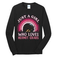 Hermit Crab Vintage Retro Just A Girl Who Loves Hermit Crabs Tall Long Sleeve T-Shirt